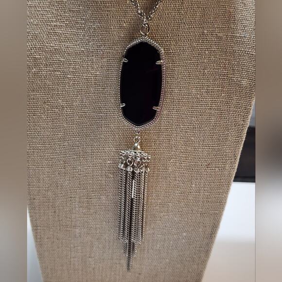 Kendra scott black and silver Rayne necklace - Picture 8 of 15